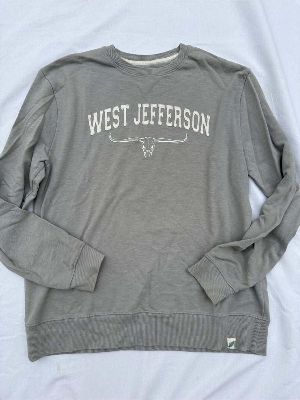League Gray West Jefferson Crewneck Sweatshirt